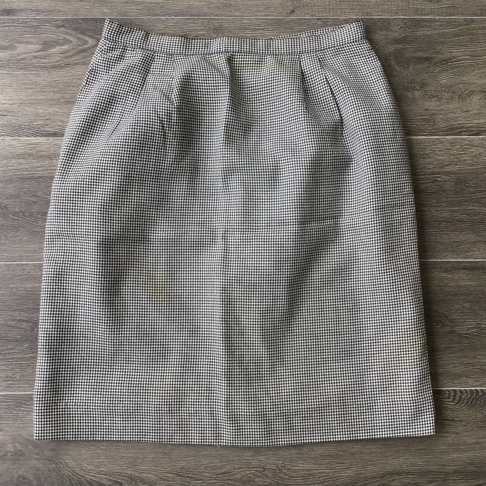 Sheridan Square Women’s Black and White Plaid Lined Pencil Skirt Size 16P